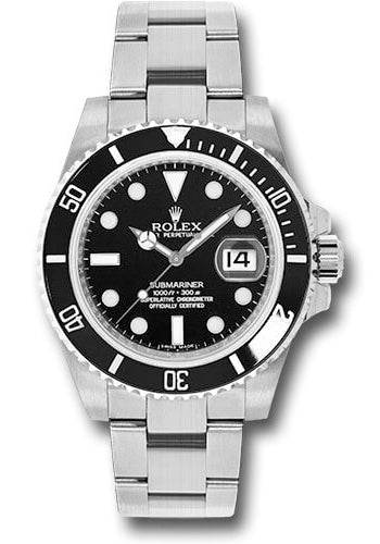 Rolex Submariner Black Dial on Oyster 116610LN with Box
