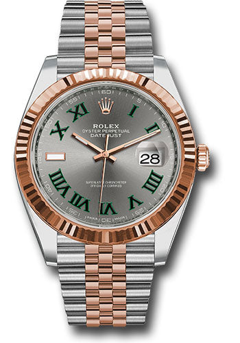 Rolex Datejust 41 Slate Gray Green Roman Dial on Jubilee 126331 Complete 2026