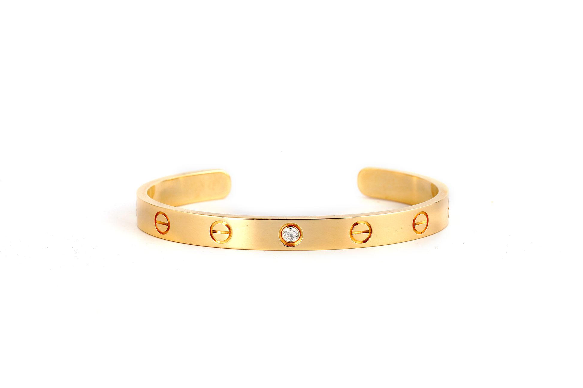 Cartier Love Cuff Single Diamond Size 16