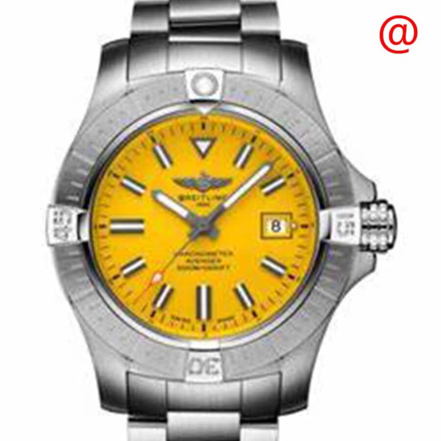 Breitling Avenger II Seawolf Yellow Dial on Rubber Strap m17331e2 Complete