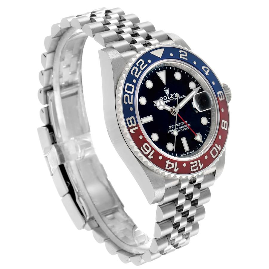 Rolex 40mm Stainless Steel GMT-MASTER II Pepsi Factory Blue Dial 116710