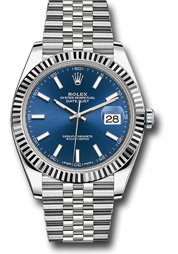 Rolex Datejust 41 Blue Index Dial on Jubilee 126334 Complete 2026