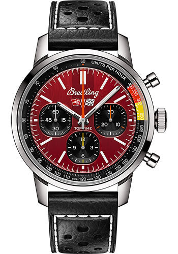Breitling Top Time Red Dial on Leather Strap AB01761A1K1X1 Complete 2025