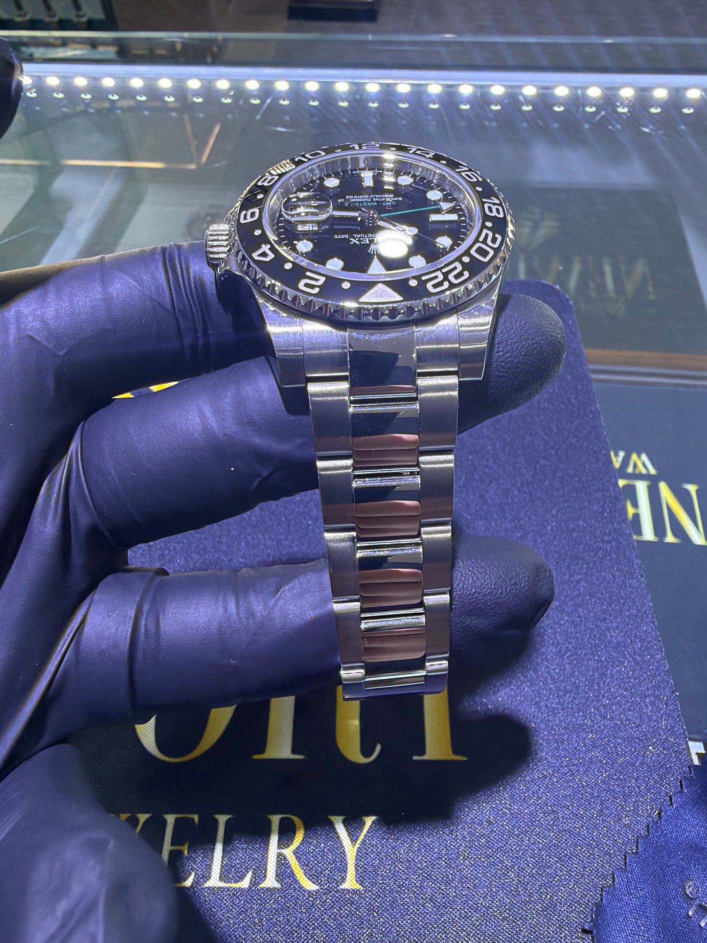 Rolex GMT-Master II Black Dial on Oyster 116710LN