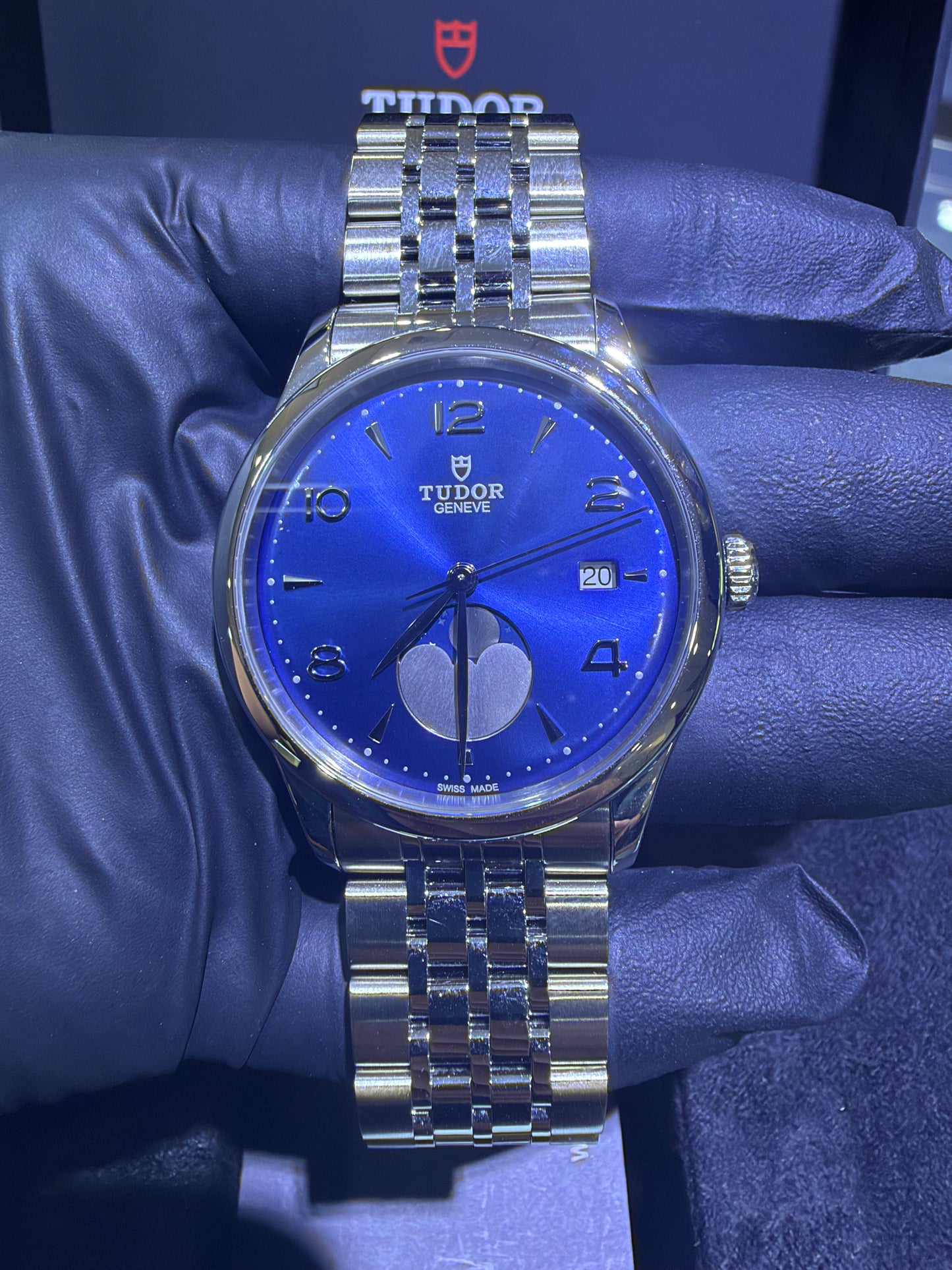 Tudor 1926 Luna Blue Moonphase Dial on Jubilee M91560-0002 Complete 2026